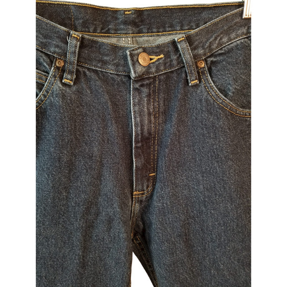 Wrangler Jeans Denim Blue Men's Size 32/33 Inseam 30 in - Picture 3 of 7